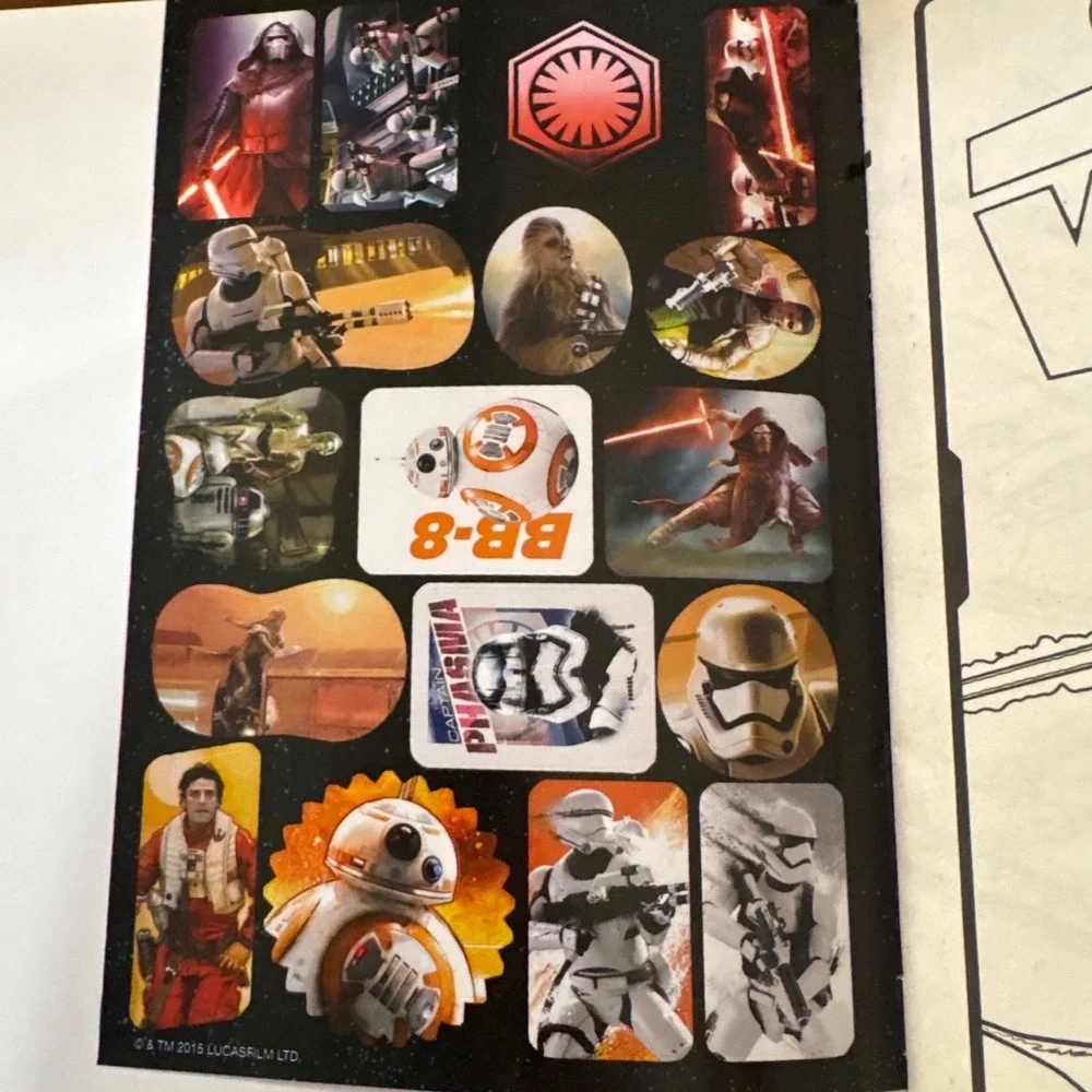 Star Wars The Force Awakens Coloring Activity Book Stickers Kylo Ren Bendon 2015